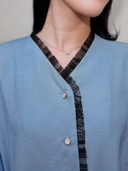 KIMIRAI - Mirae Shirt Denim Kombinasi Lace
