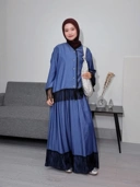 KIMIRAI - Mirae Shirt Denim Kombinasi Lace