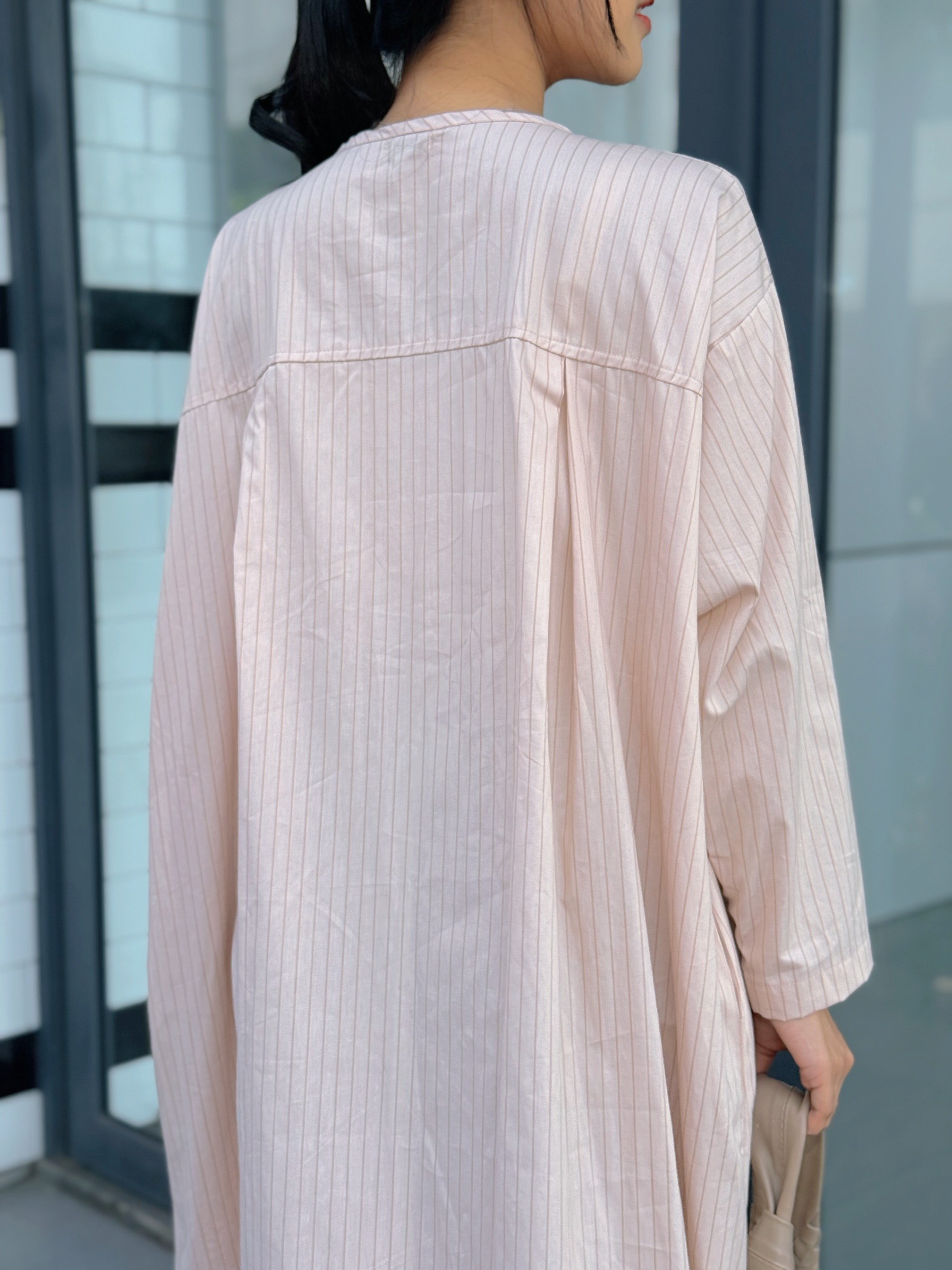 KIMIRAI - Bona Stripe Abaya Wanita Syar'i