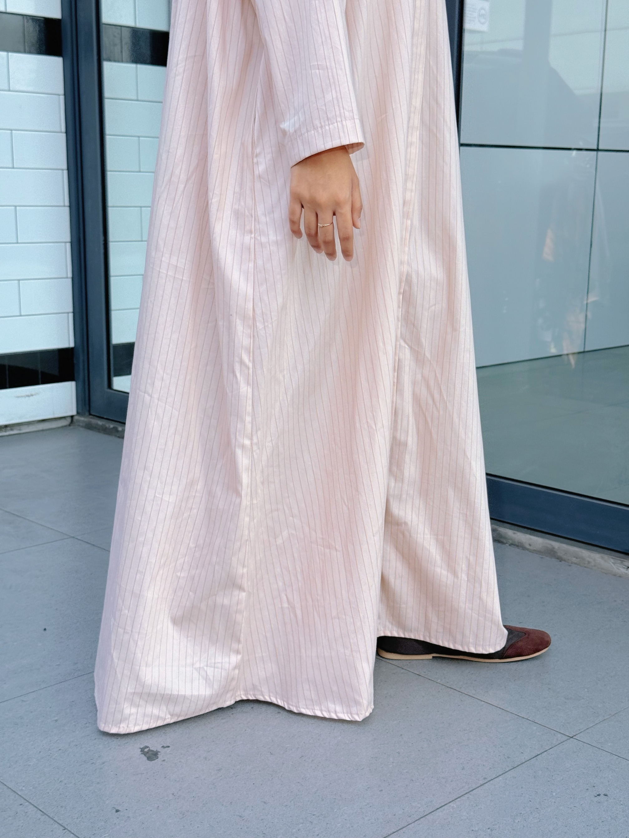 KIMIRAI - Bona Stripe Abaya Wanita Syar'i