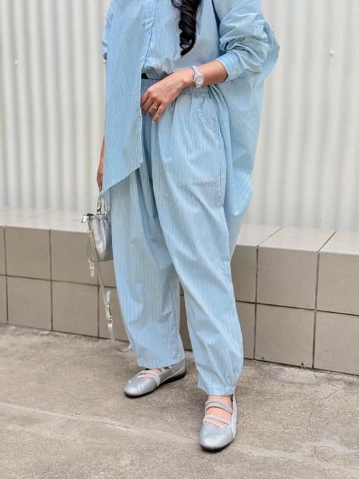 Image of KIMIRAI - KIARA BARREL PANTS STRIPE