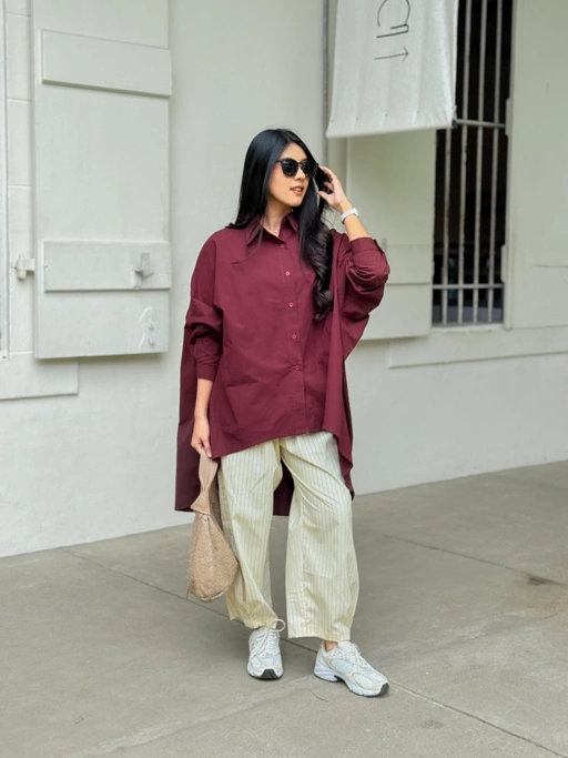 Image of KIMIRAI - KIARA BARREL PANTS STRIPE