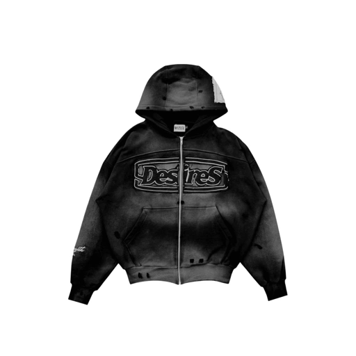 WASHED HOODIE BLACK