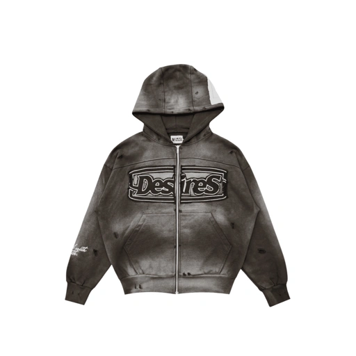WASHED HOODIE BROWN