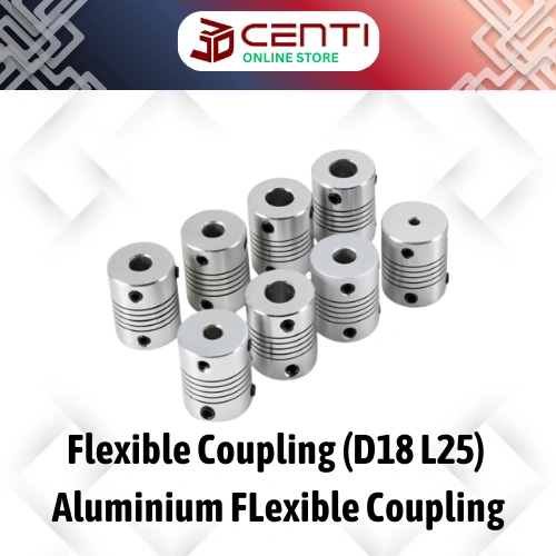 Image of Aluminium Flexible Coupling D18 L25