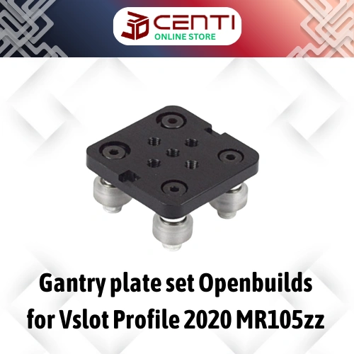 Image of Openbuilds V slot alumunium 2020 wheel gantry plate set