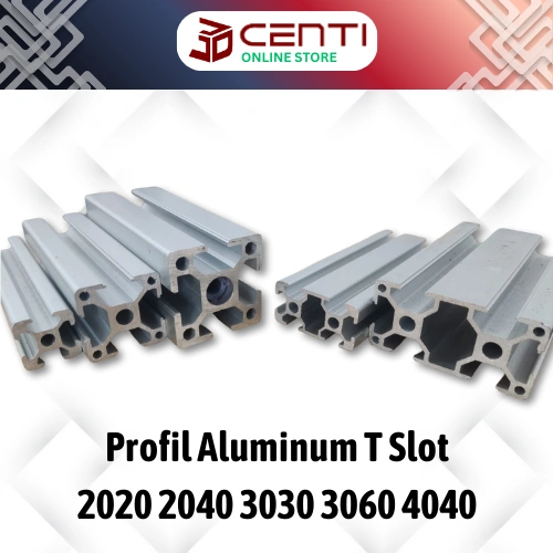 Image of Profil Aluminum 2020 2040 3030 3060 4040 T slot Aluminium Alumunium Profile Per CM