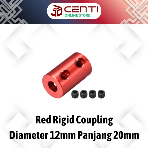 Image of Red Coupling Aluminum Rigid Coupling D12 L20