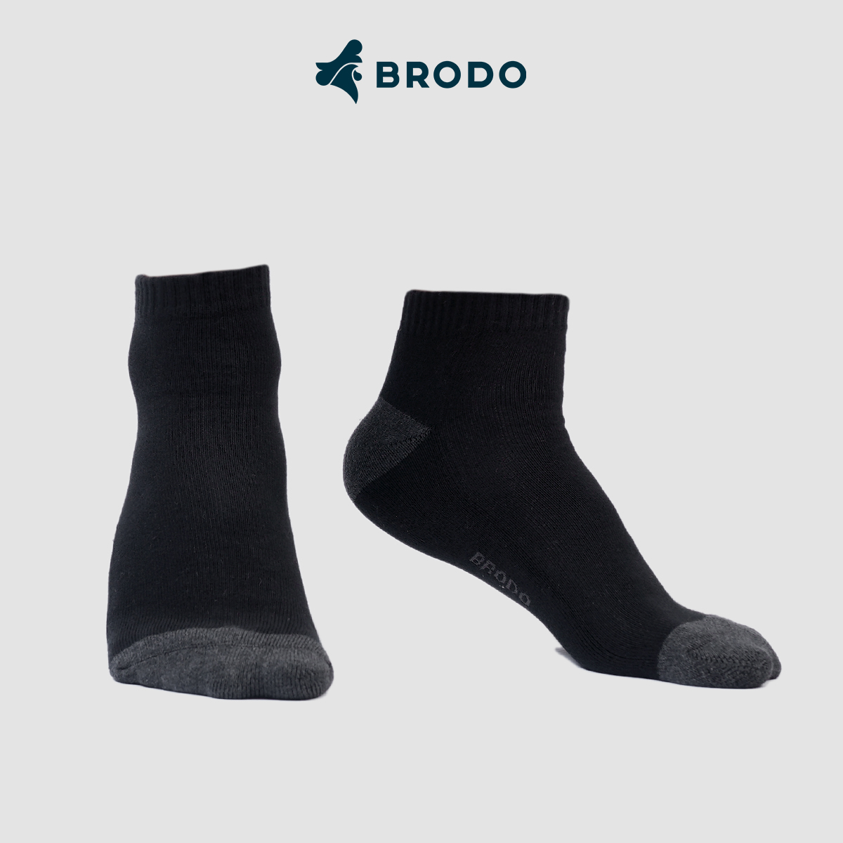 Anzi Comfy Ankle Socks Pack of 2 Black-White