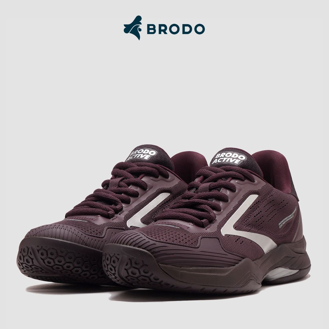 Active Stance Tennis Padel Burgundy Silver