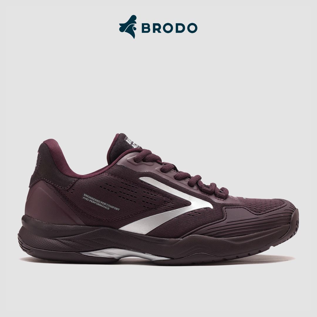 Active Stance Tennis Padel Burgundy Silver