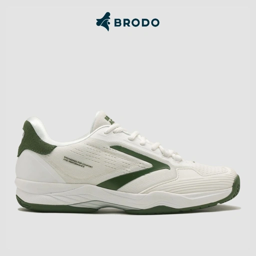 BRODO - Active Stance Tennis Padel White Olive