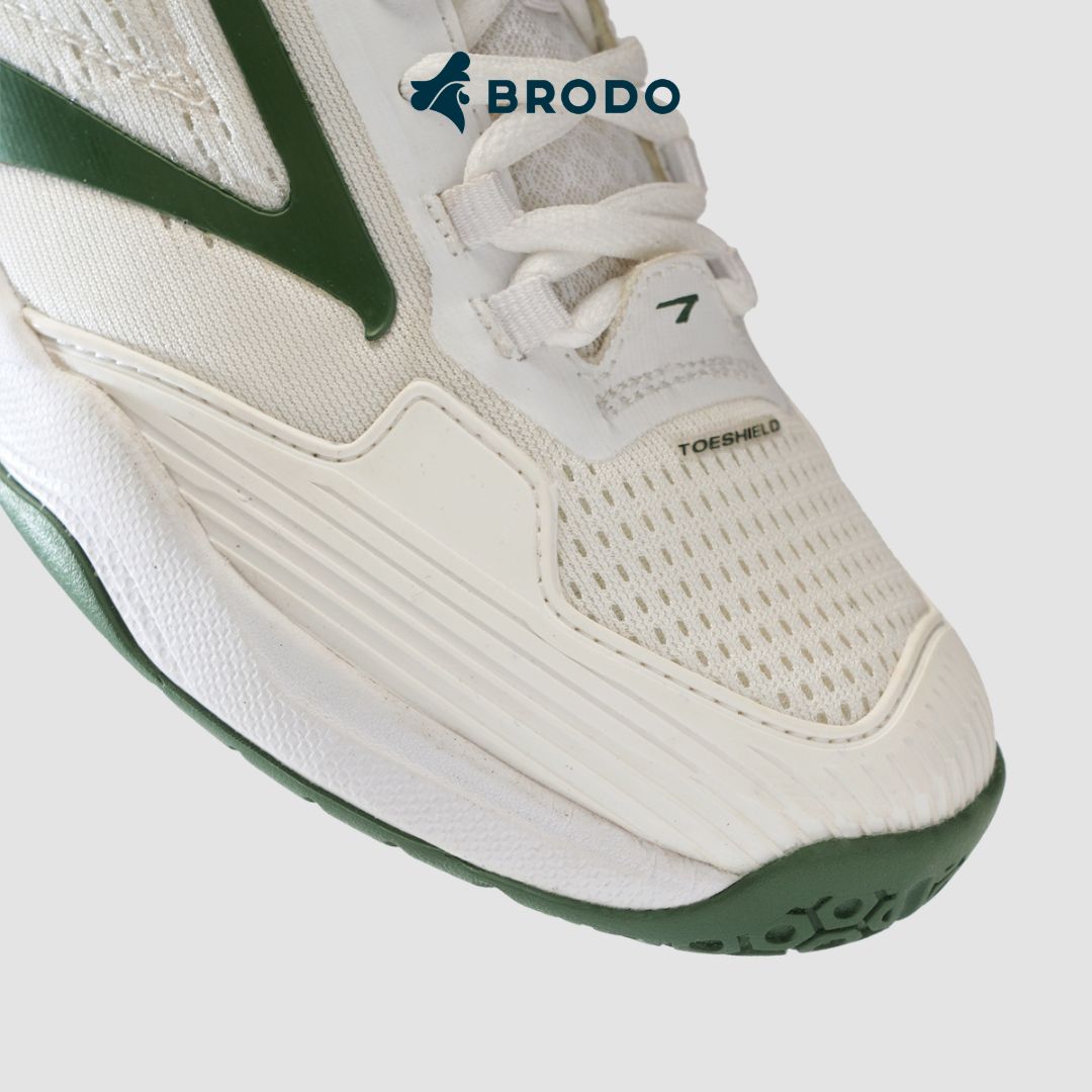 BRODO - Active Stance Tennis Padel White Olive