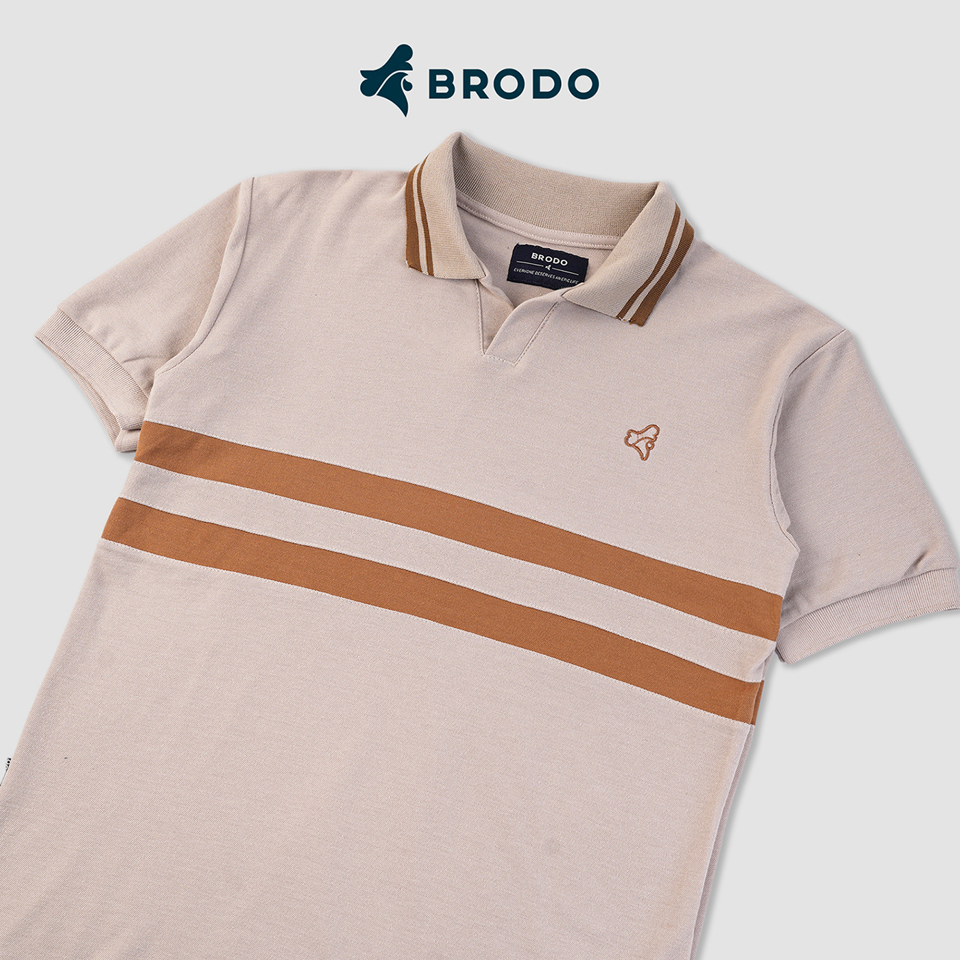 Line Court Polo Short Beige