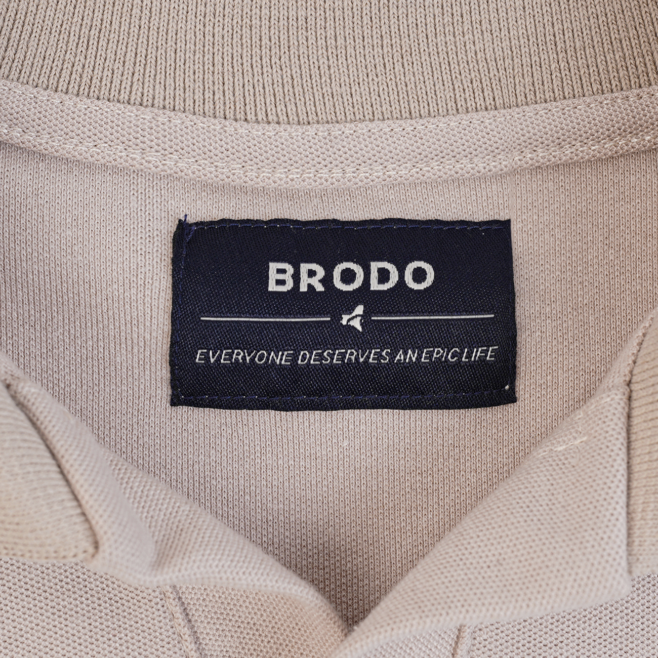 Line Court Polo Short Beige
