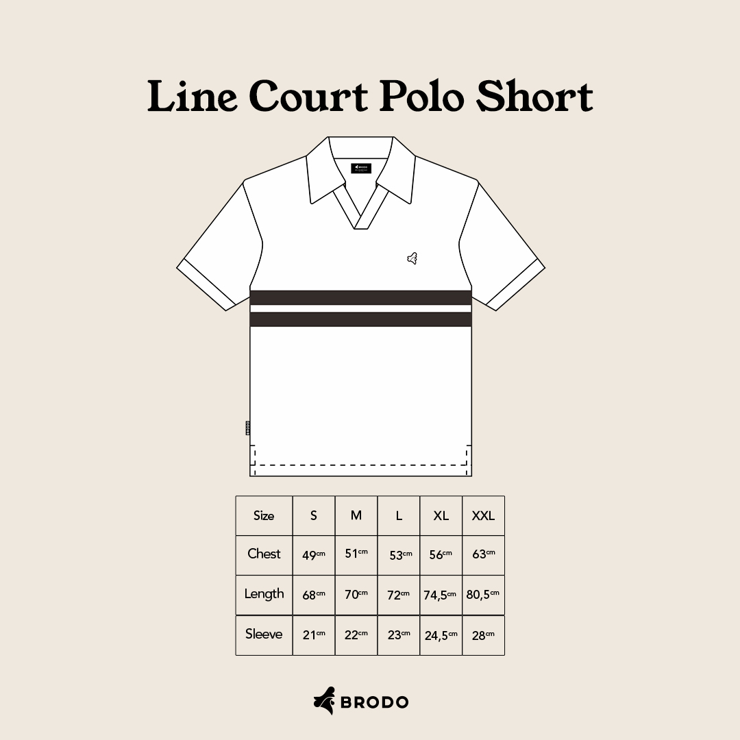 Line Court Polo Short Beige