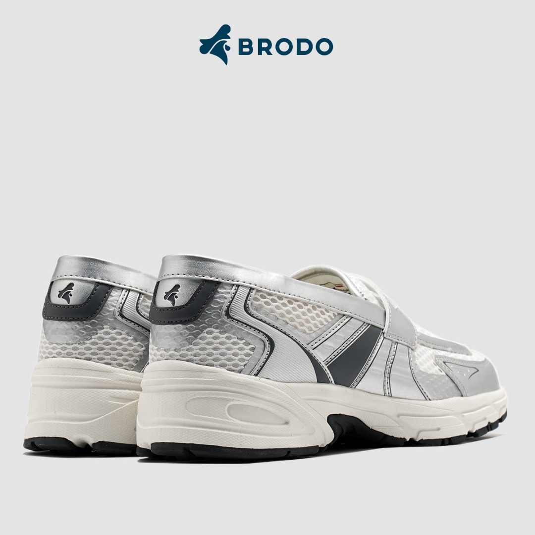 BRODO - Sneakers Ace Neptune Loafers Silver Grey OWS