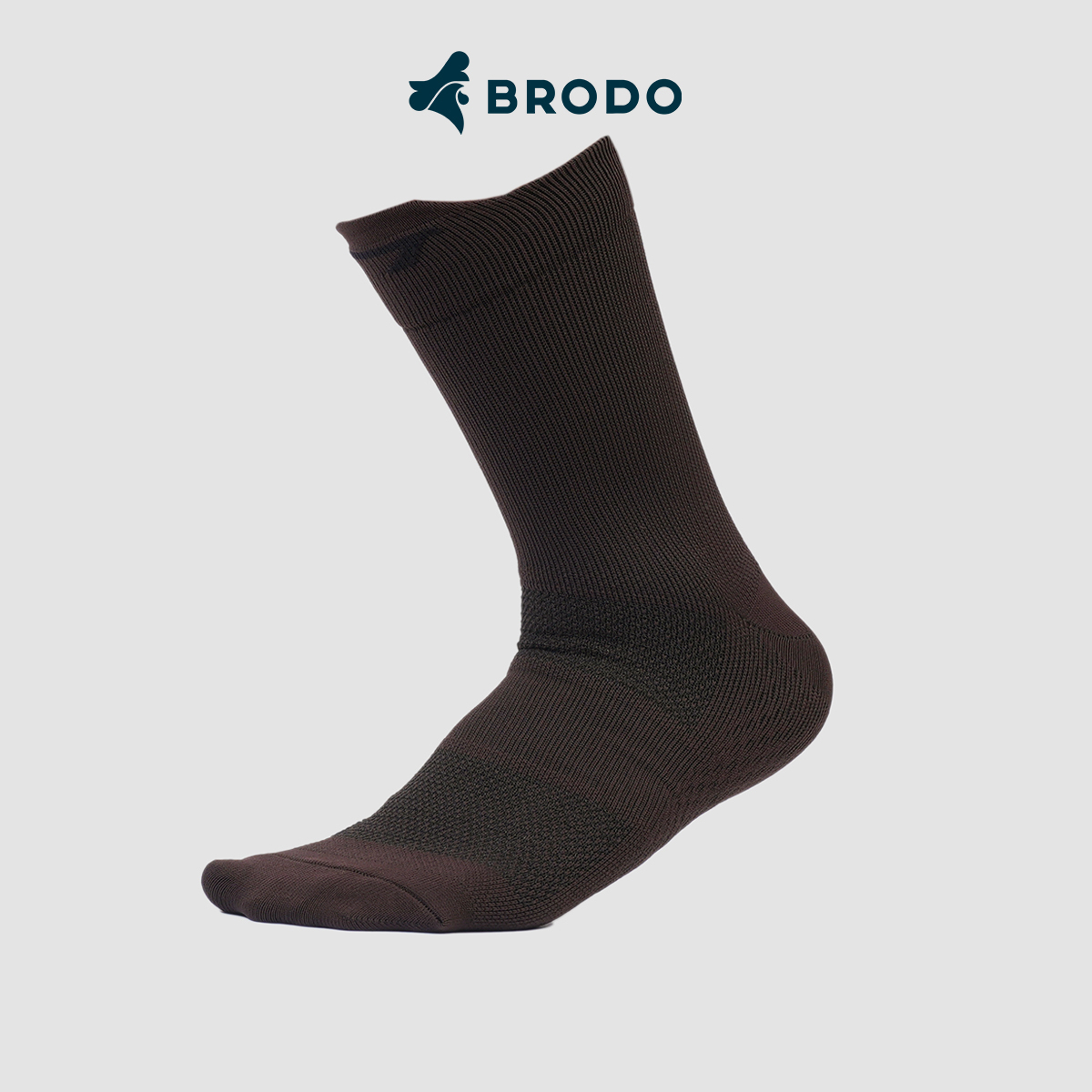 E-Dry Running Socks Brown