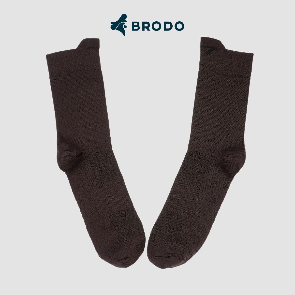 E-Dry Running Socks Brown
