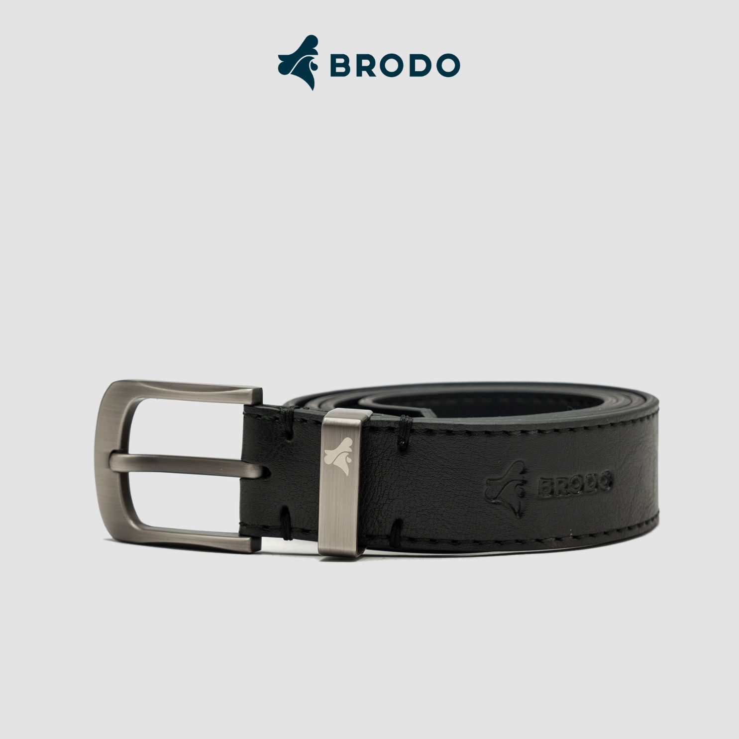 Linea Synthetic Leather Belt Black