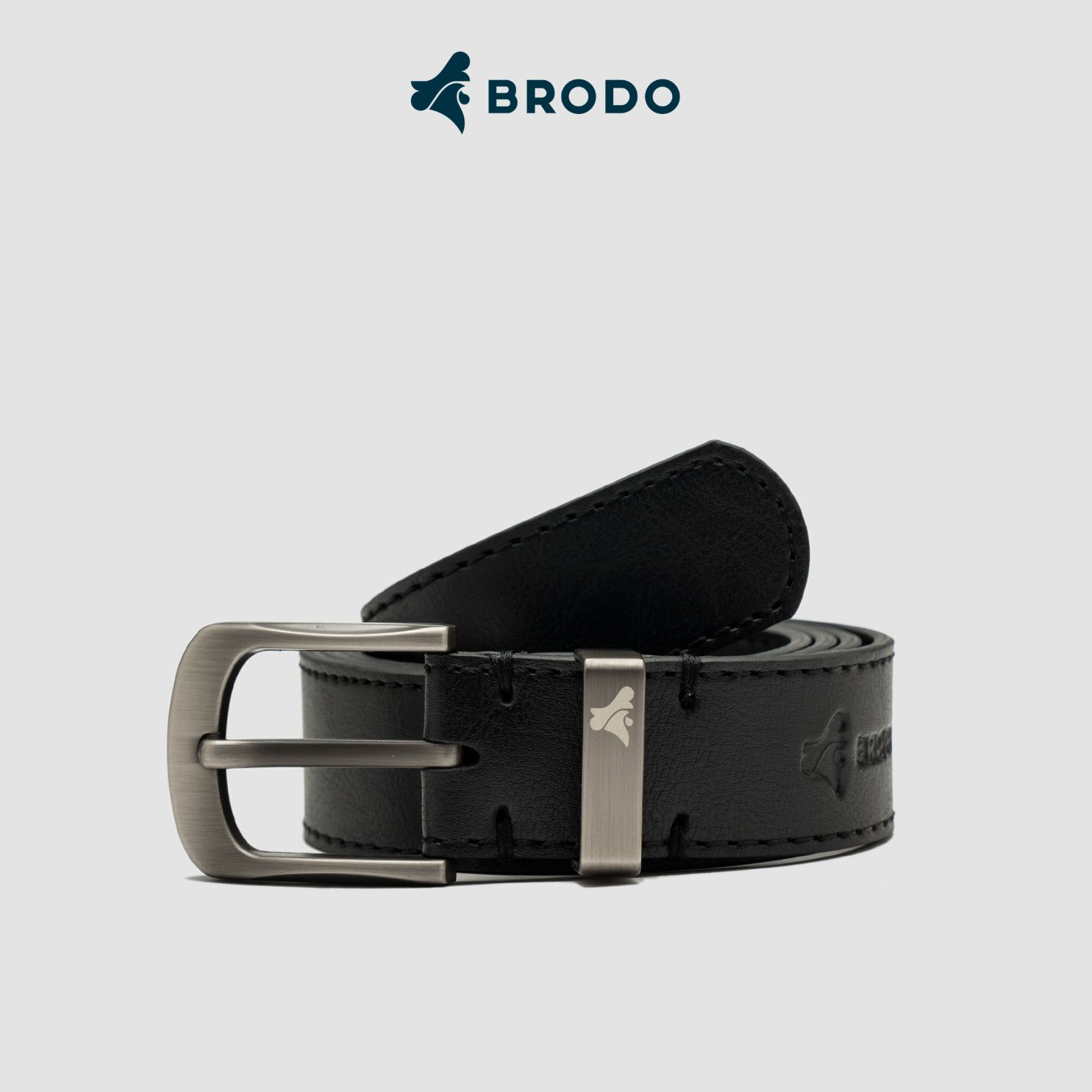 Linea Synthetic Leather Belt Black