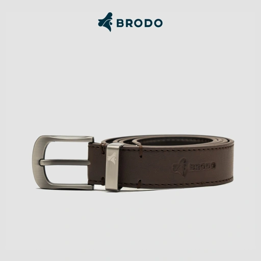 Linea Synthetic Leather Belt Brown