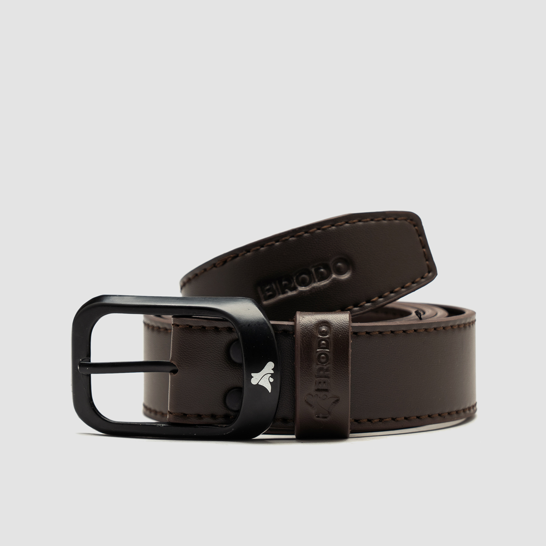 Lusso Synthetic Leather Belt Brown