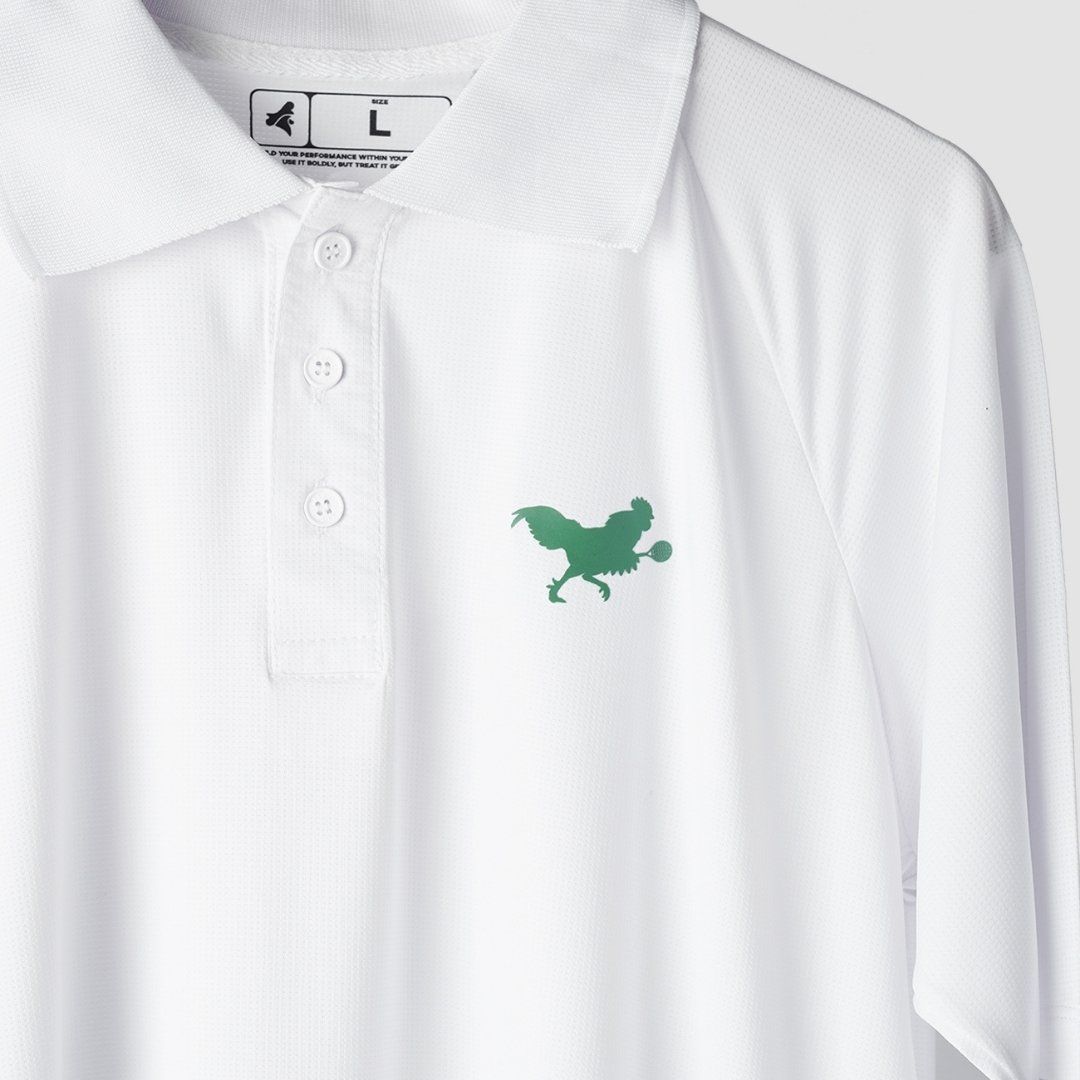 Tecnico Tennis Padel Polo White - Green