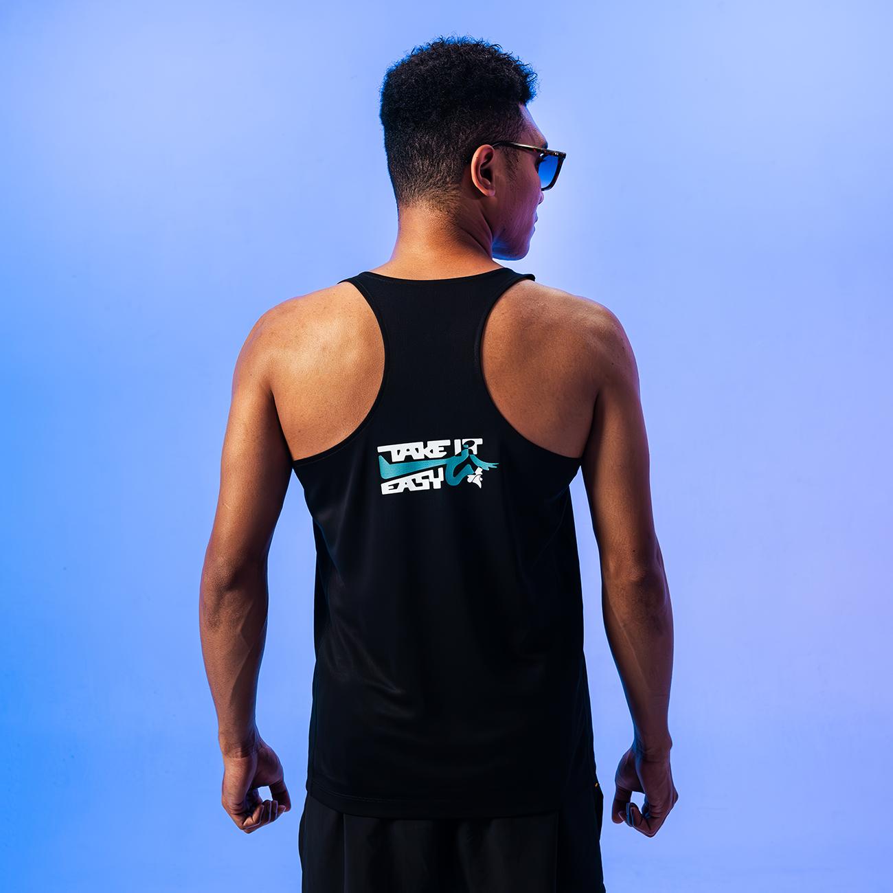 BRODO - Take It Easy Active Tanktop Running Black