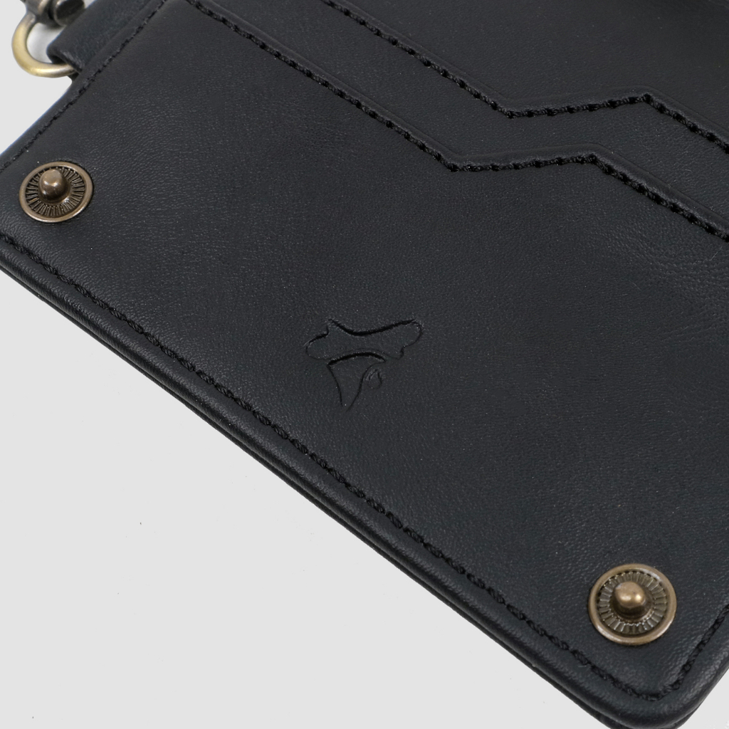 Folde Synthetic Leather Key Wallet Black