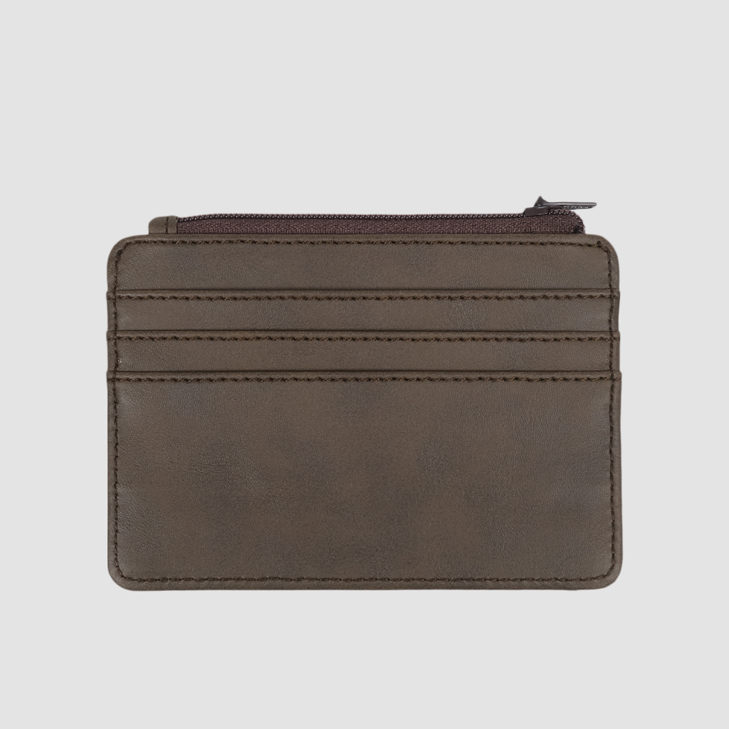Porto Synthetic Leather Card Wallet Brown