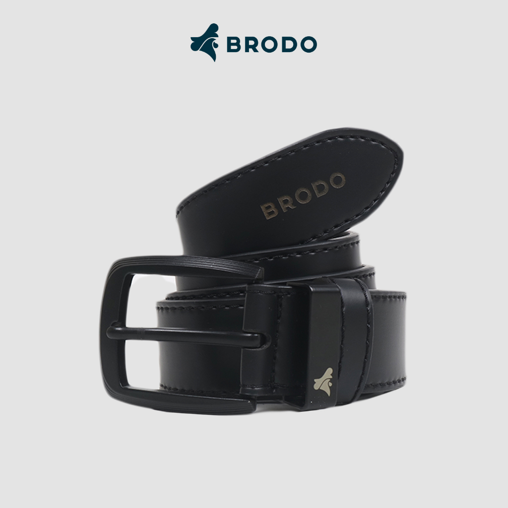 Rotary Synthetic Leather Belt Black