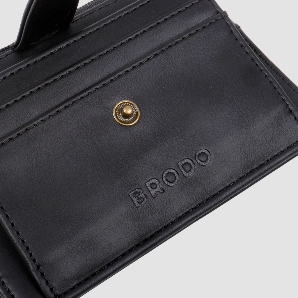 Porto Synthetic Leather Card Wallet Black