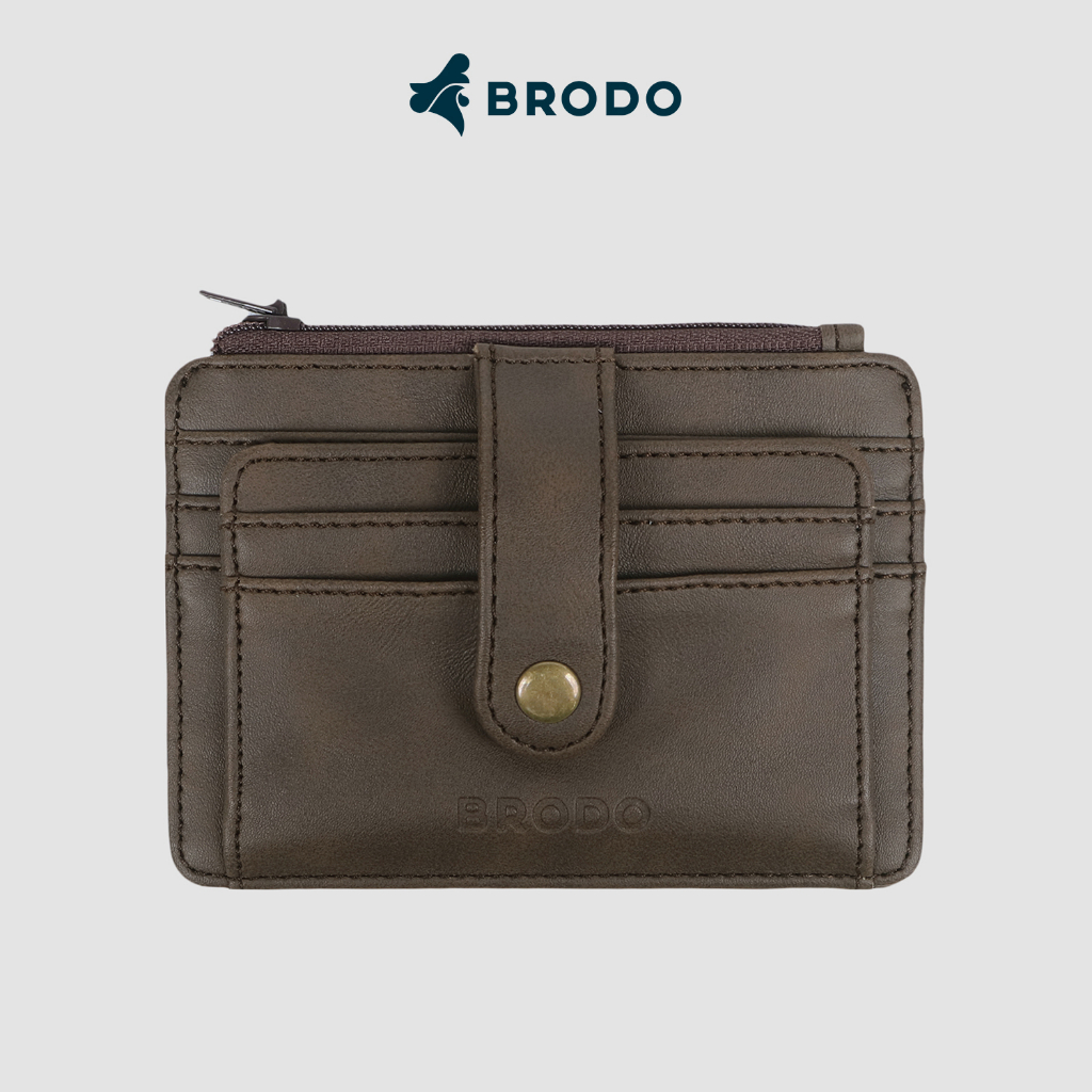 Porto Synthetic Leather Card Wallet Brown