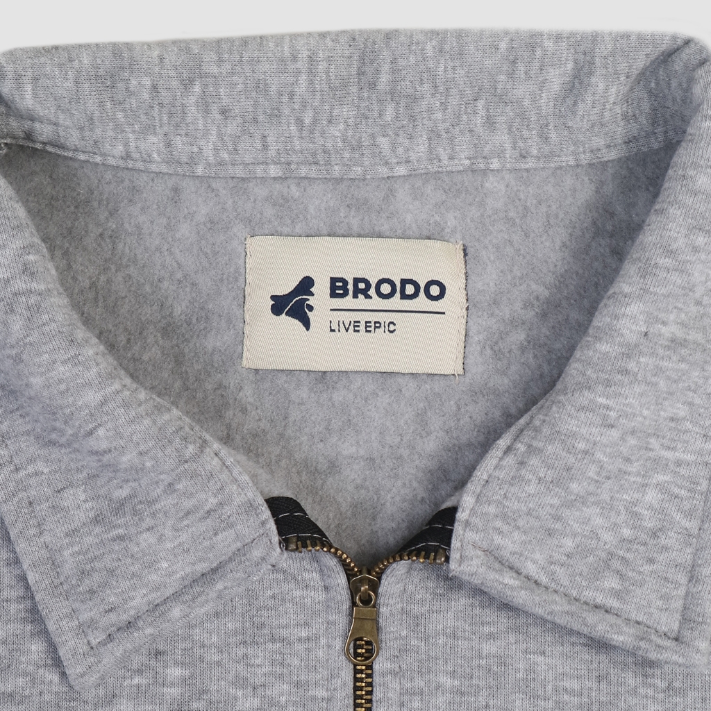 Brodo Halfzip Casual Misty Grey