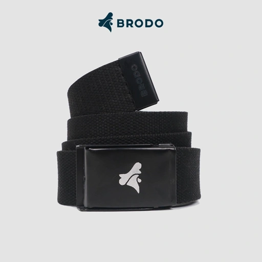 BRODO - Ikat Pinggang Squackle Webbing Belt Black