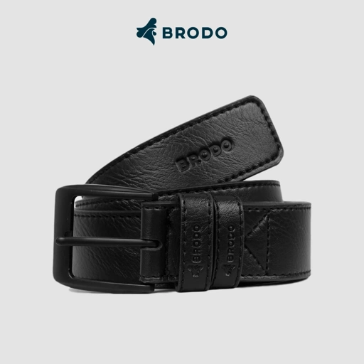 Image of Brama Synthetic Leather Belt Black