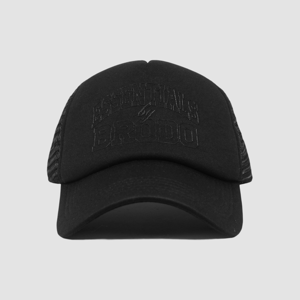 Bigger Trucker Hat All Black