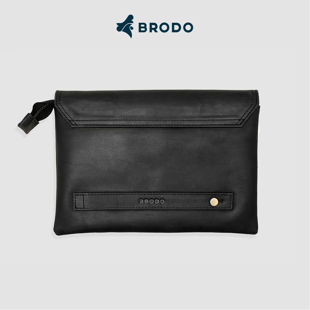 Borse Leather Clutch Black