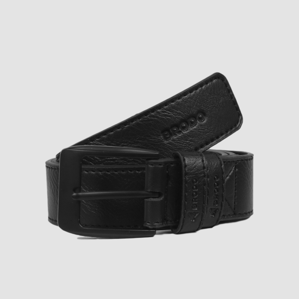 Brama Synthetic Leather Belt Black