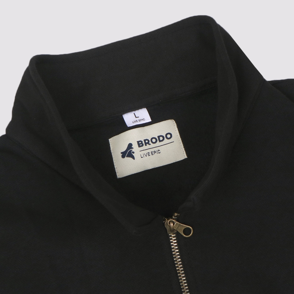 Brodo Halfzip Casual Black