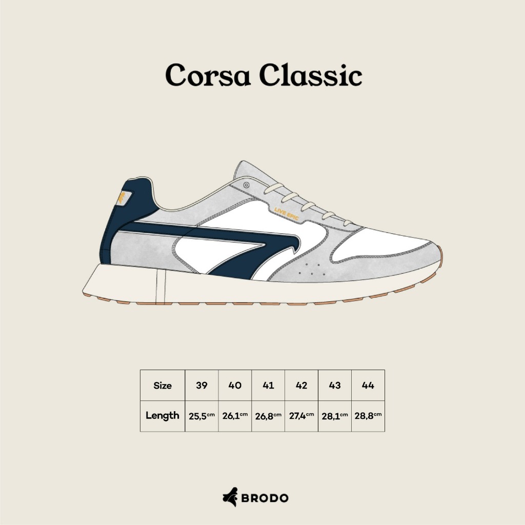 Corsa Classic White Navy WS