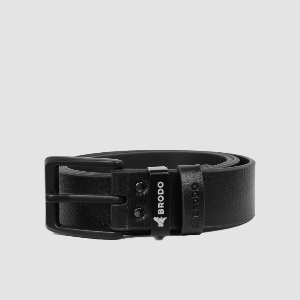 Hiaga Synthetic Leather Belt Black