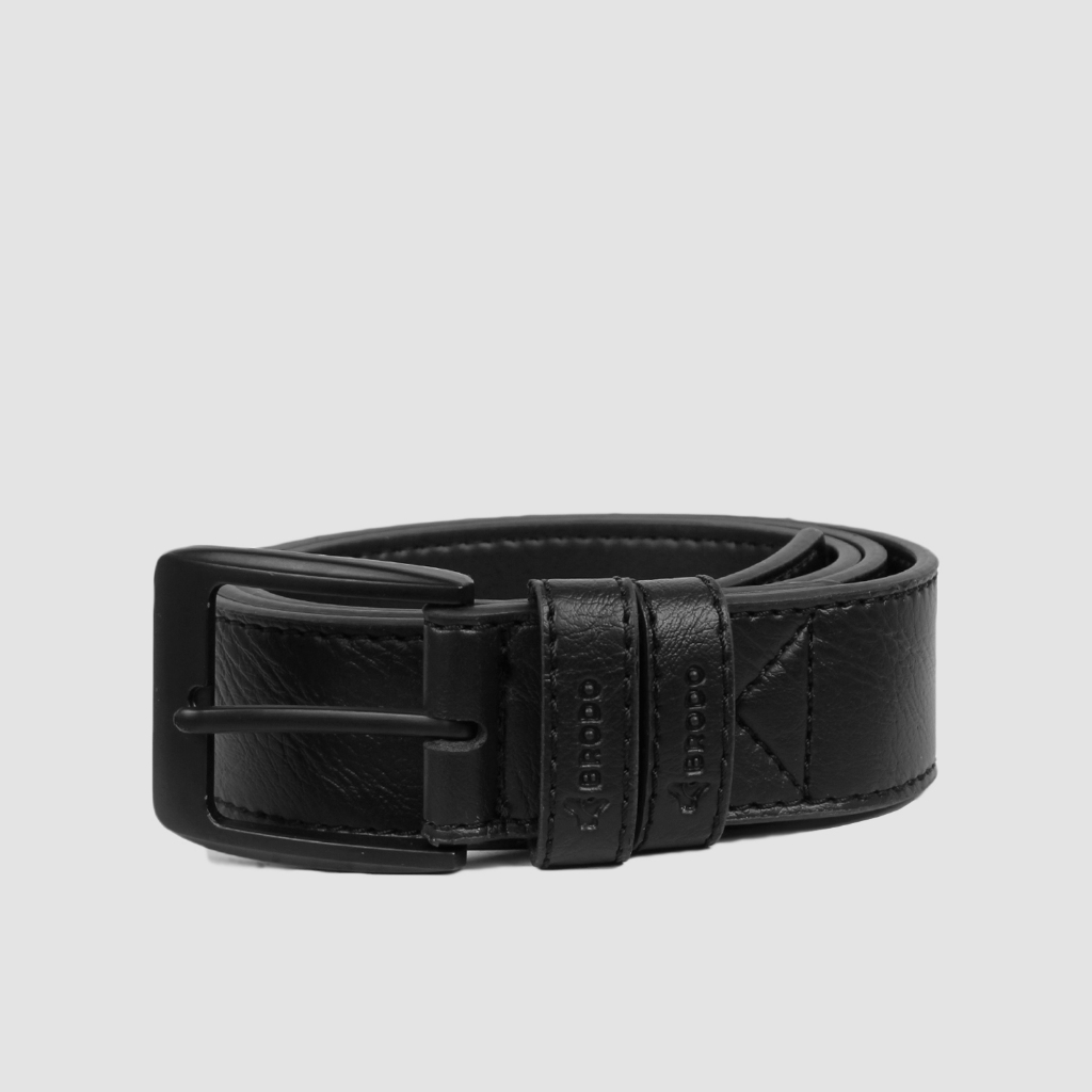 Brama Synthetic Leather Belt Black
