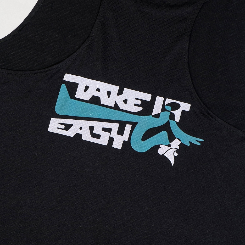 BRODO - Take It Easy Active Tanktop Running Black