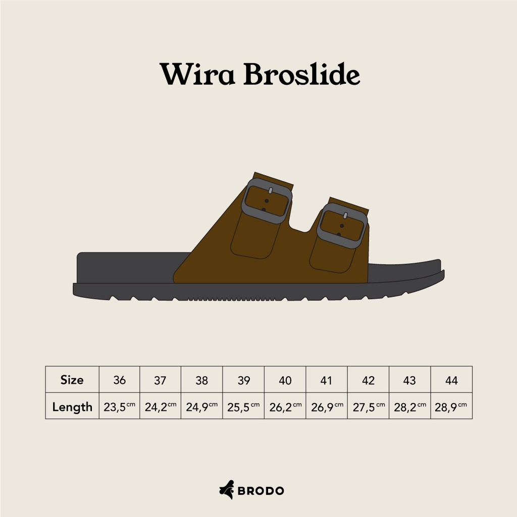 BRODO - Sandals Wira Cruise Dark Choco