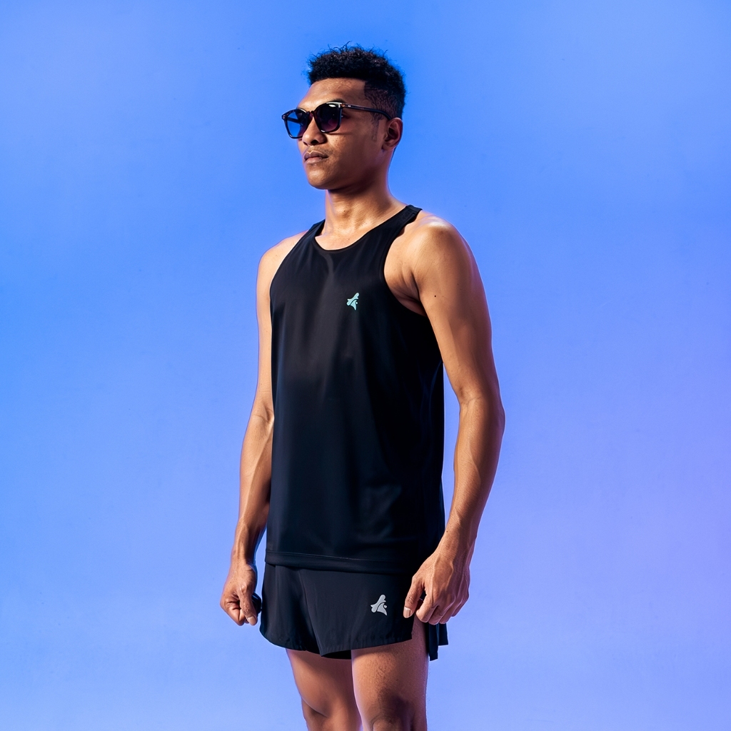 BRODO - Take It Easy Active Tanktop Running Black