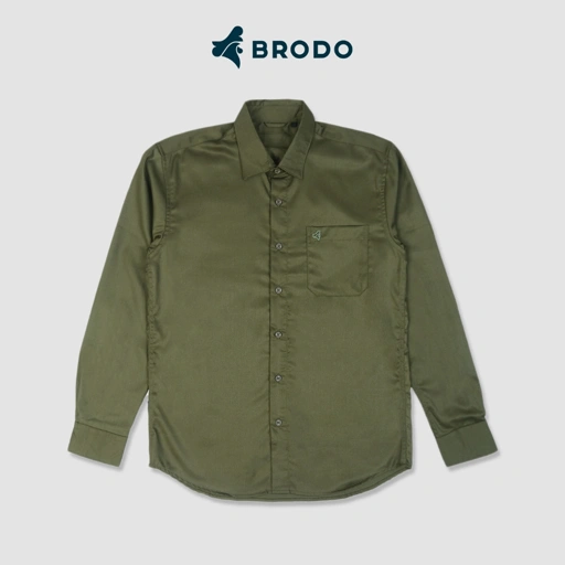 Image of Broshirt Long Formal Olive