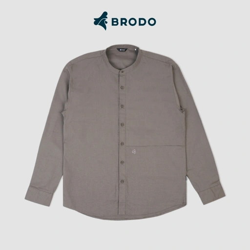 Image of BRODO - Kemeja Pria Broshirt Camicia Long Grey