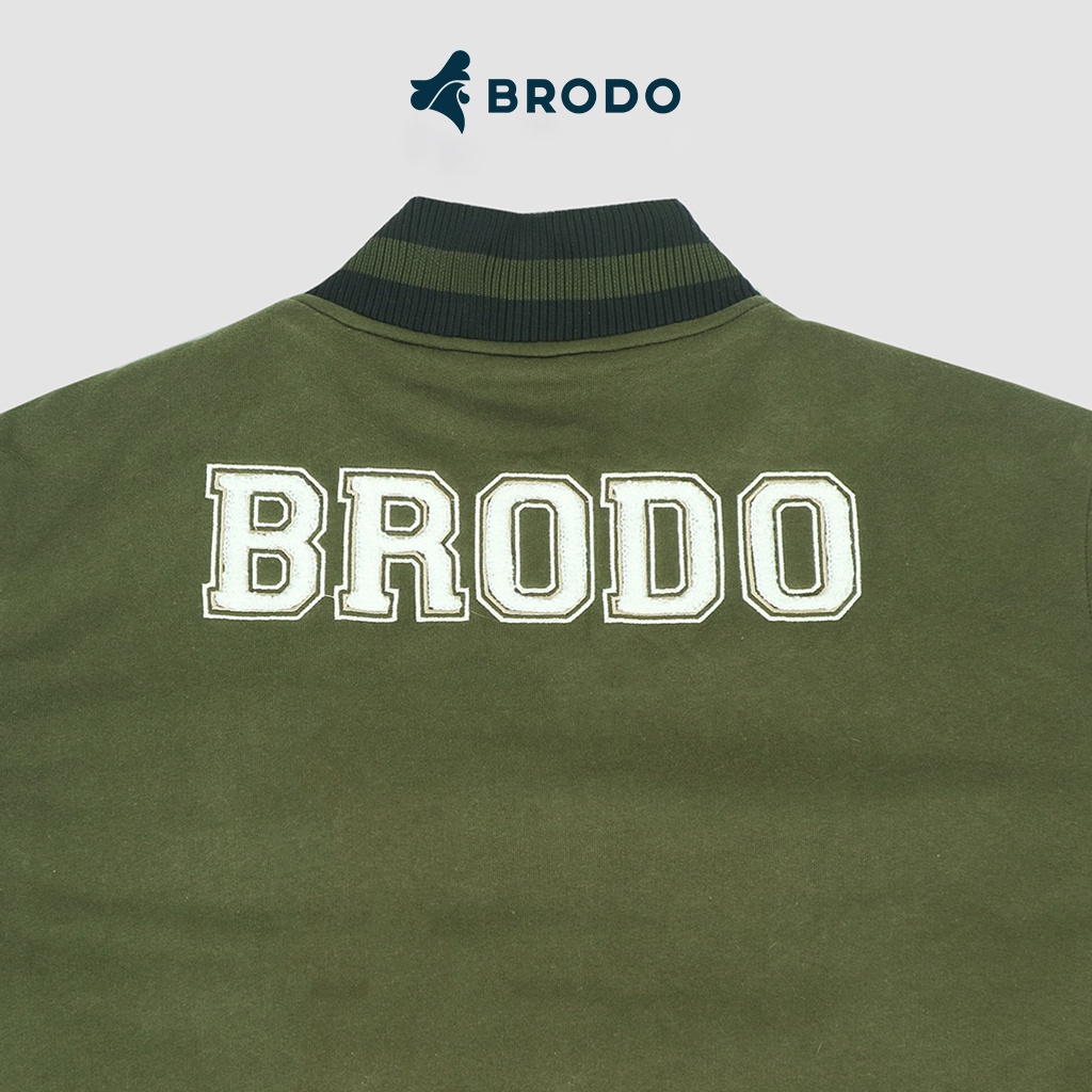 Brodo Varsity Jacket Olive